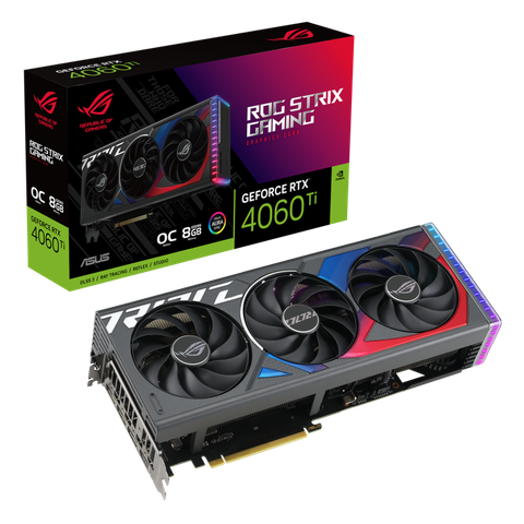 Cạc màn hình Asus 8GB ROG-STRIX-RTX4060TI-O8G-GAMING