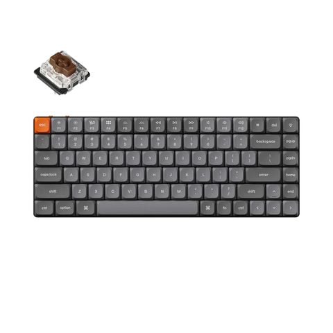 Bàn phím cơ không dây Keychron K3 Max White Led