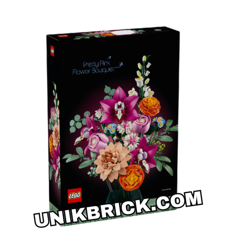  [CÓ HÀNG] LEGO 10342 The Botanical Collection Pretty Pink Flower Bouquet Bó Hoa Đáng Yêu 