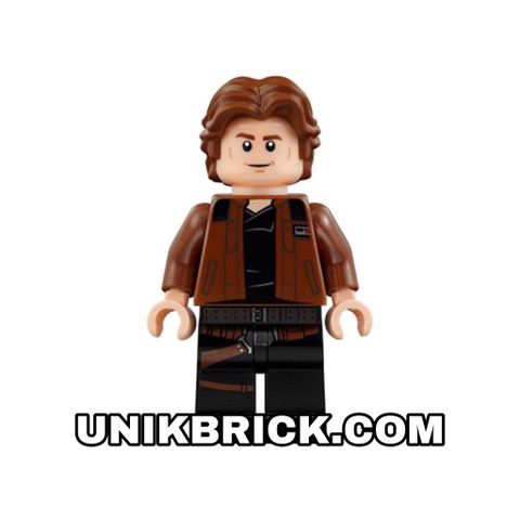  [ORDER ITEMS] LEGO Han Solo Black Legs with Holster Pattern Brown Jacket with Black Shoulders 