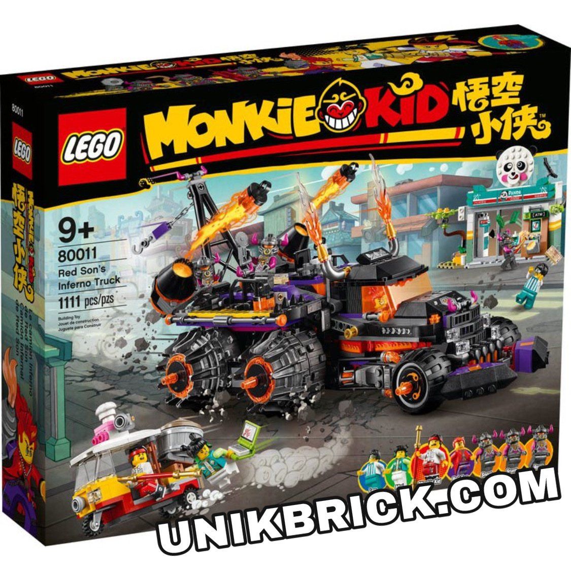 [HÀNG ĐẶT/ ORDER] LEGO Monkie Kid 80011 Red Son’s Inferno Truck