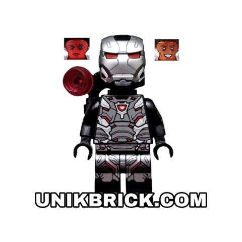  [ORDER ITEMS] LEGO War Machine Black and Silver Armor with Backpack 