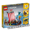 [CÓ HÀNG] LEGO Creator 31132 Viking Ship and the Midgard Serpent 3 IN 1
