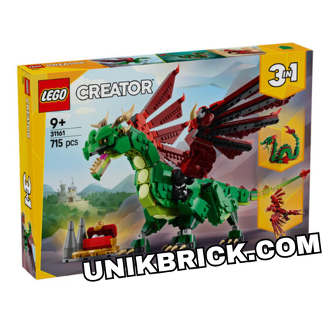  [CÓ HÀNG] LEGO 31161 Creator 3 in 1 Medieval Dragon Rồng Trung Cổ 