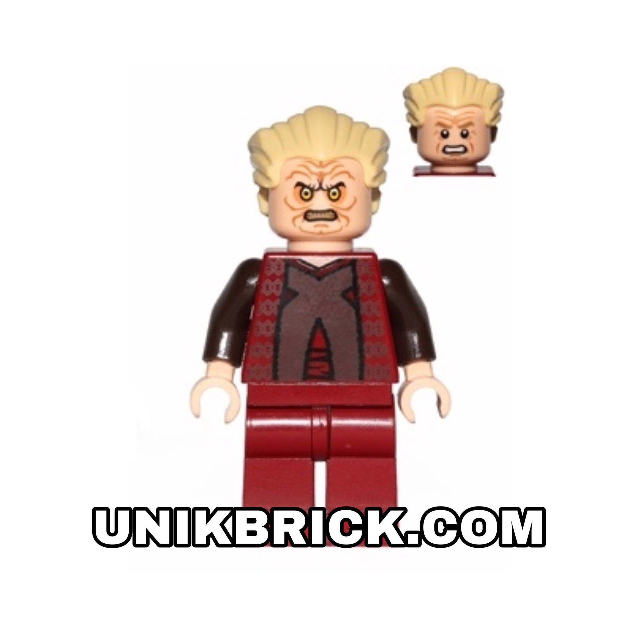 [ORDER ITEMS] LEGO Chancellor Palpatine Episode 3 Dark Red Outfit