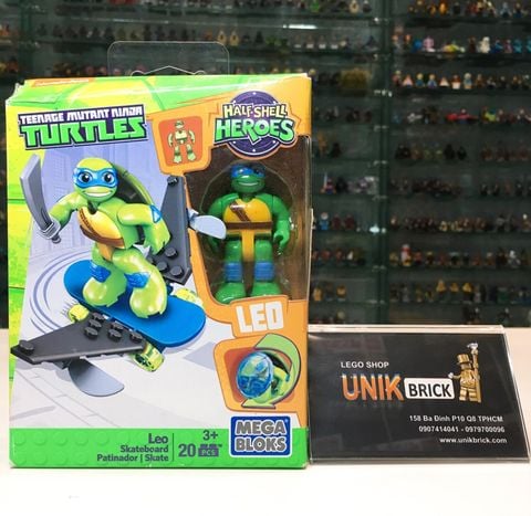  MEGA BLOKS Ninja Turtles Leo Skateboard 