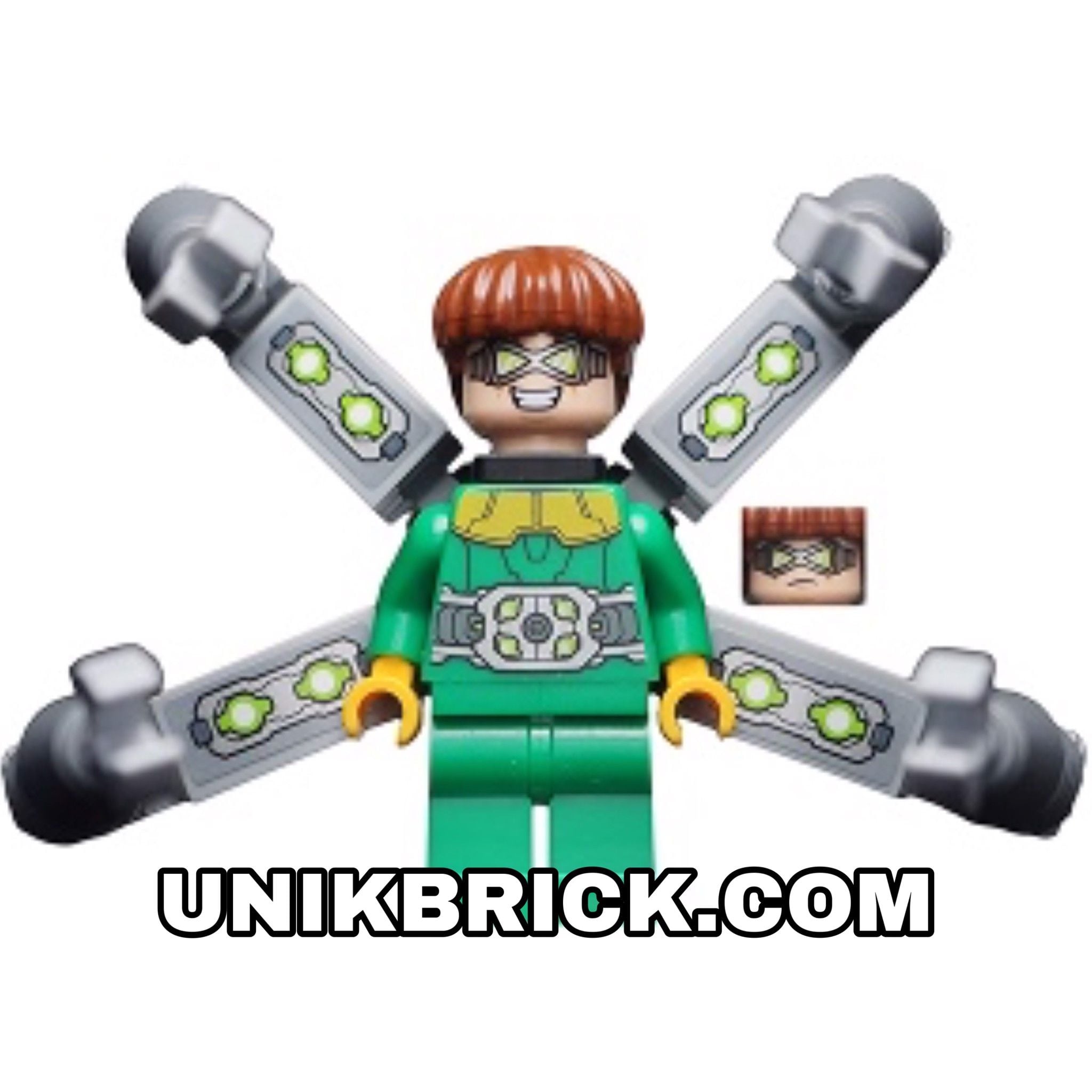 [ORDER ITEMS] LEGO Doc Ock Green Outfit with Arms with Stickers