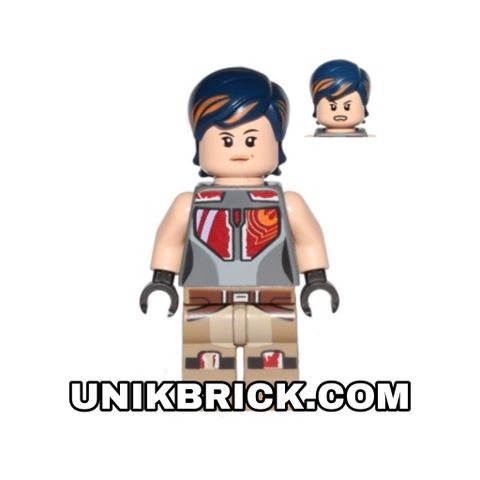  [ORDER ITEMS] LEGO Sabine Wren Dark Blue with Orange Highlights Hair 