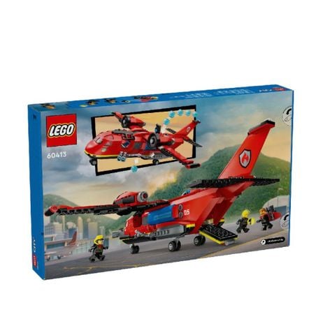  [CÓ HÀNG] LEGO 60413 City Fire Rescue Plane Đồ Chơi Lắp Ráp Máy Bay Cứu Hoả 