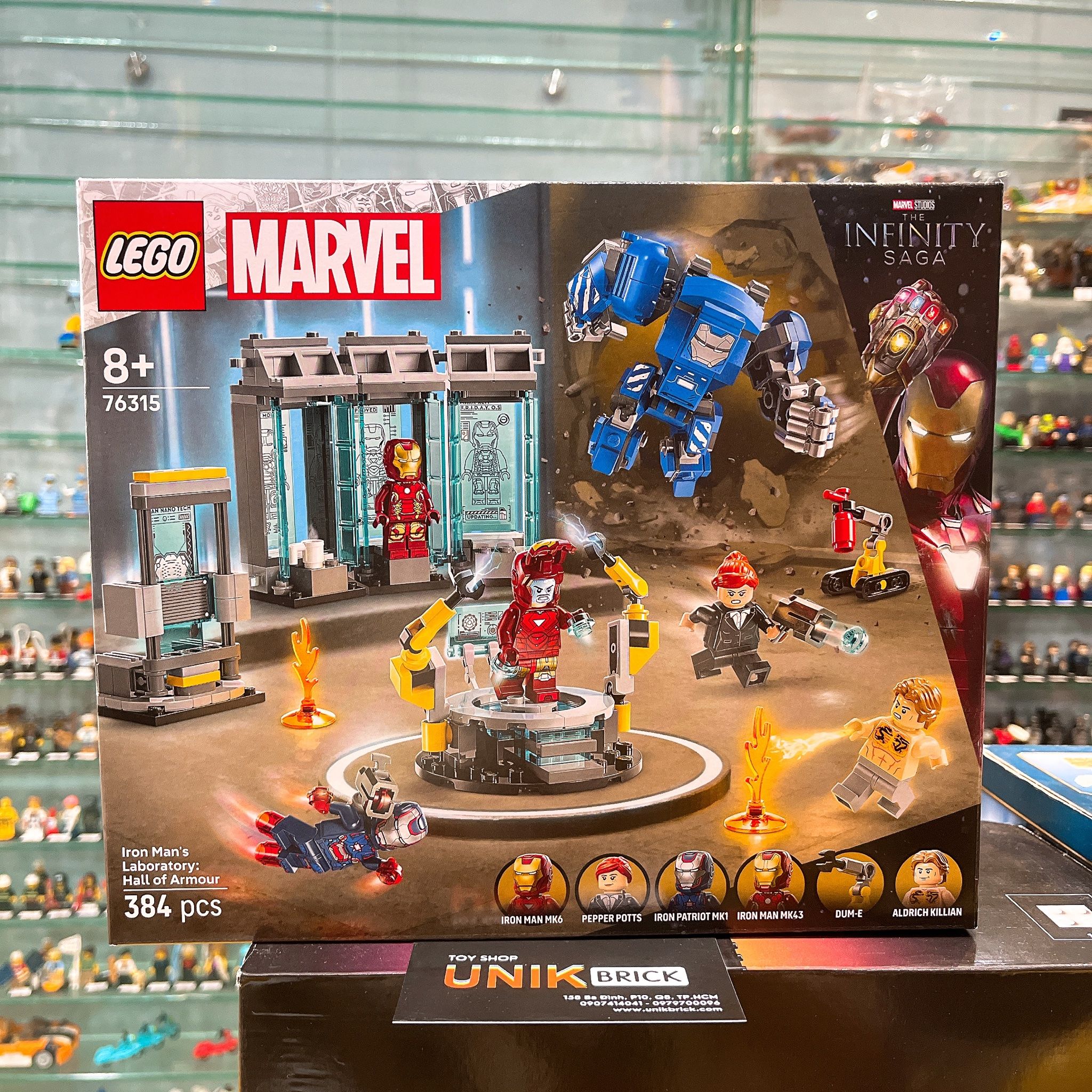LEGO 76315 Marvel Iron Man's Laboratory: Hall of Armor Phòng Chứa Giáp ...