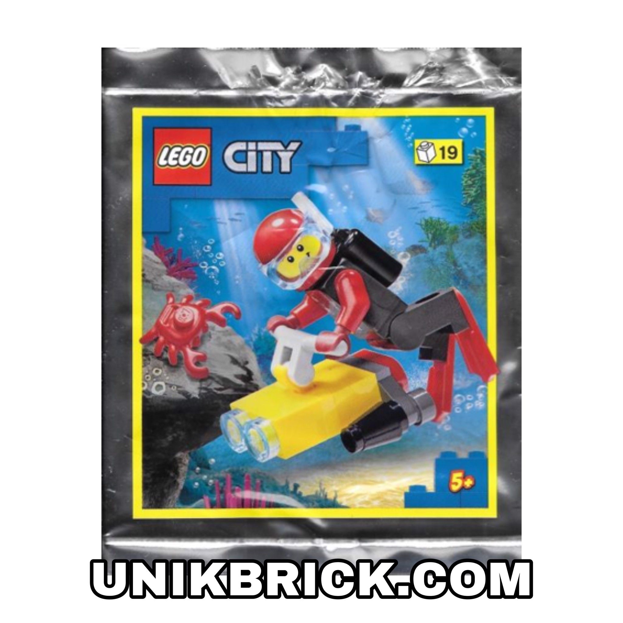[ORDER ITEMS] LEGO Diver and Crab Foil Pack