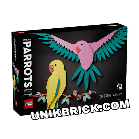  [HÀNG ĐẶT/ ORDER] LEGO Art 31211 The Fauna Collection Macaw Parrots 