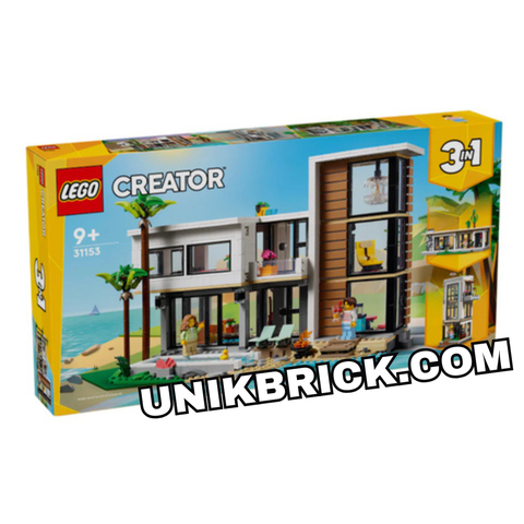  [CÓ HÀNG] LEGO 31153 Creator 3-in-1 Modern House Đồ Chơi Lắp Ráp Ngôi Nhà Hiện Đại 