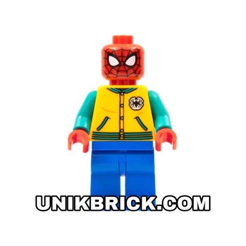  [ORDER ITEMS] LEGO Spider Man Bright Light Orange Letter Jacket 