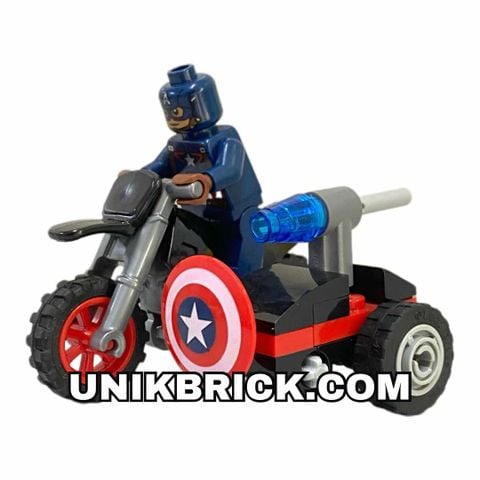  LEGO Marvel Captain America Civil War and Motorcycle Đội trưởng Mỹ lái Mô tô 