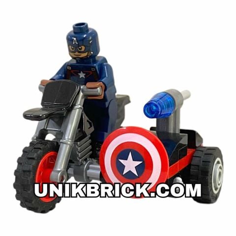  LEGO Marvel Captain America Civil War and Motorcycle Đội trưởng Mỹ lái Mô tô 