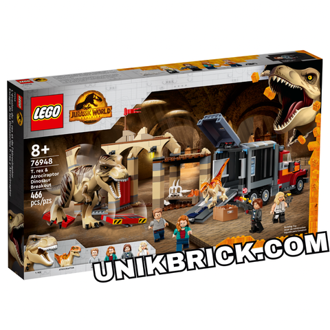  [CÓ HÀNG] LEGO Jurassic World 76948 T. rex Atrociraptor Dinosaur Breakout 