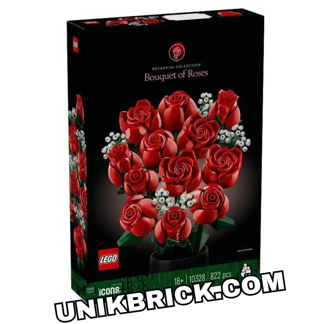 [CÓ HÀNG] LEGO Icons Creator Botanical Collection 10328 Rose Flower Bouquet