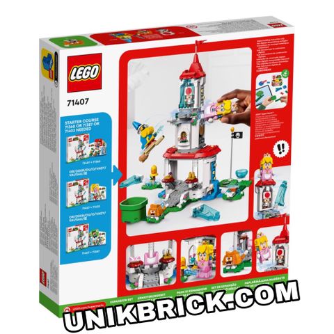  [HÀNG ĐẶT/ ORDER] LEGO Super Mario 71407 Cat Peach Suit and Frozen Tower Expansion Set 