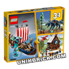 [CÓ HÀNG] LEGO Creator 31132 Viking Ship and the Midgard Serpent 3 IN 1