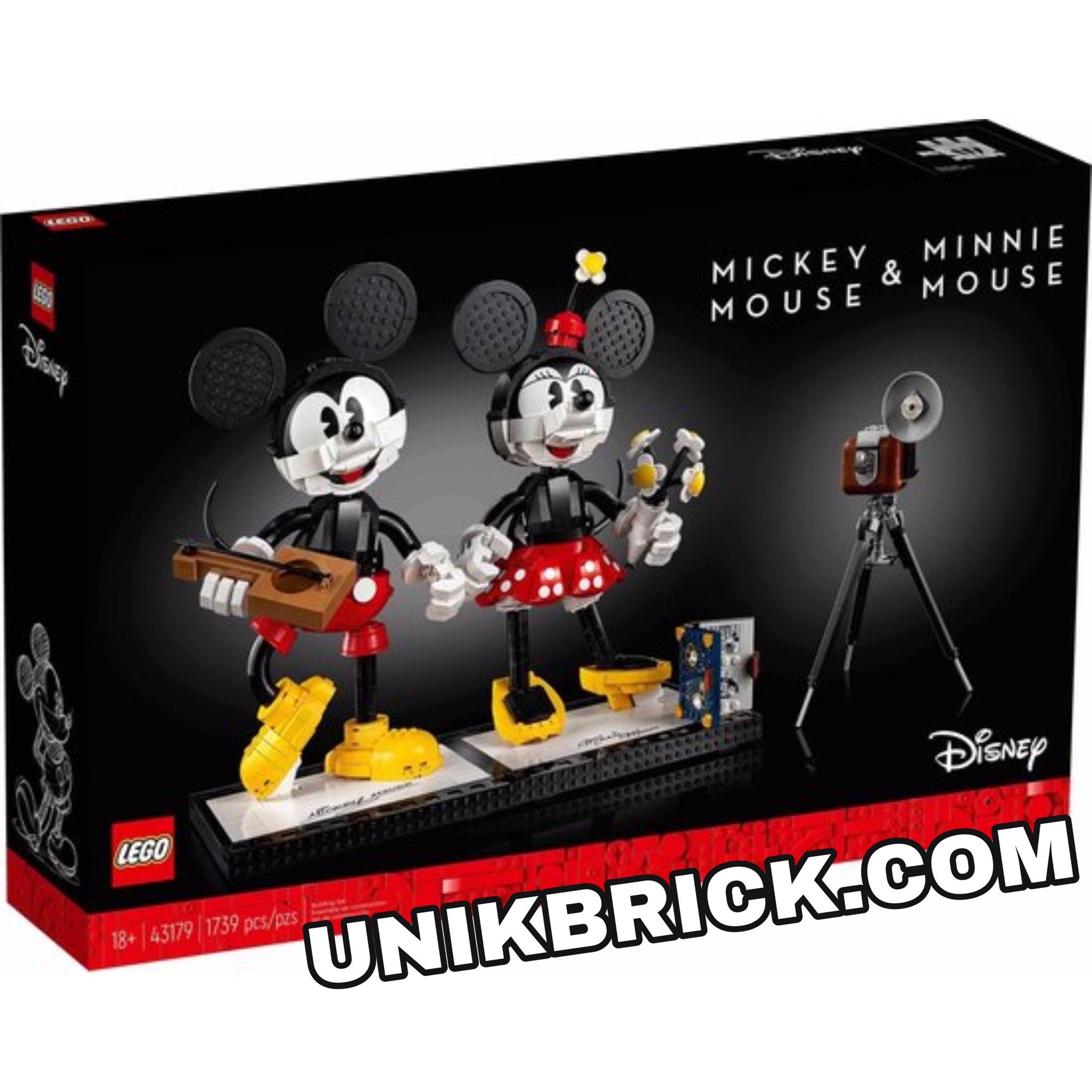 [HÀNG ĐẶT/ ORDER] LEGO Disney 43179 Mickey Mouse & Minnie Mouse Buildable Characters