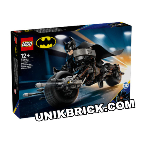  [CÓ HÀNG] LEGO 76273 DC Batman Construction Figure & the Bat-Pod Bike Đồ Chơi Lắp Ráp Mô Hình Người Dơi Và Siêu Xe Batpod 