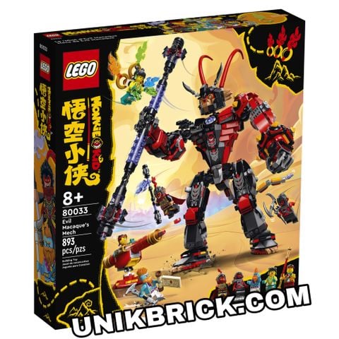  [HÀNG ĐẶT/ ORDER] LEGO Monkie Kid 80033 Evil Macaque’s Mech 