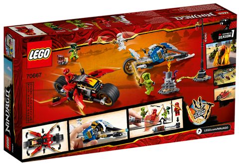  [ORDER ITEMS] LEGO Ninjago 70667 Kai's Blade Cycle & Zane's Snowmobile 