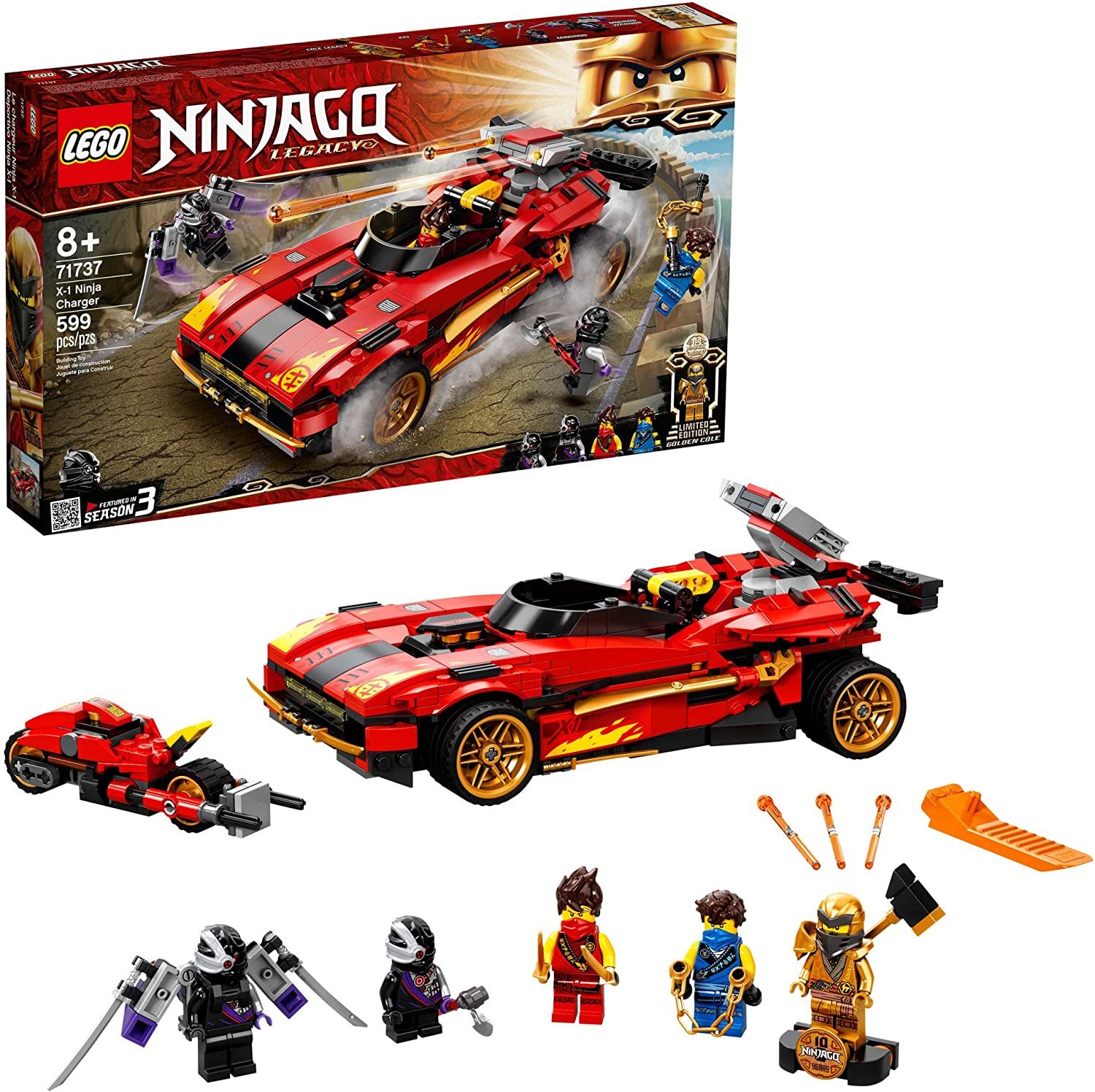 [CÓ HÀNG] LEGO Ninjago 71737 X-1 Ninja Charger