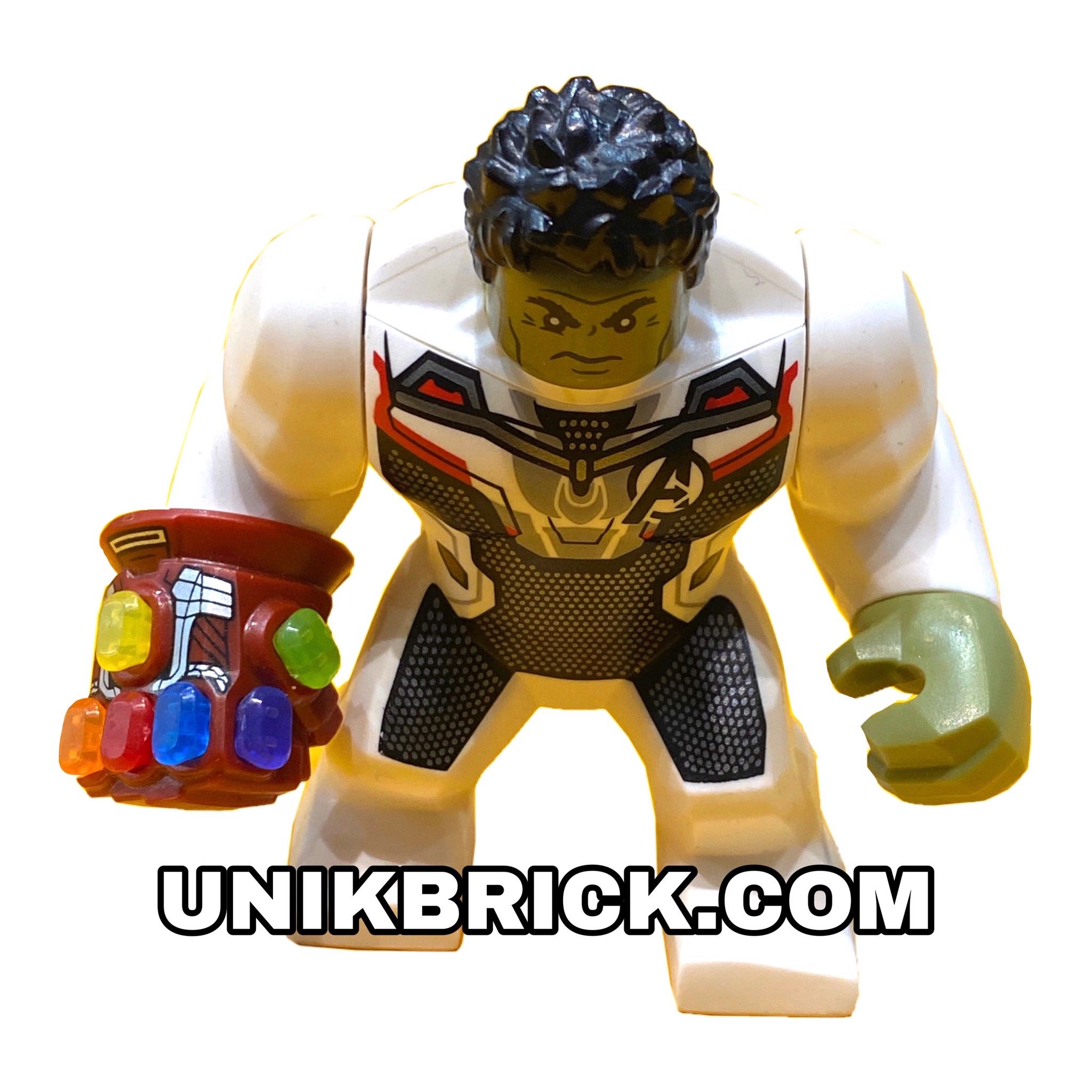 LEGO Marvel Hulk with Black Hair and White Jumpsuit