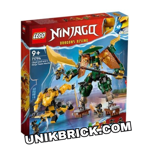  [CÓ HÀNG] LEGO 71794 Ninjago Lloyd and Arin’s Ninja Team Mechs Đồ Chơi Lắp Ráp Chiến Giáp Của Lloyd Và Arin 