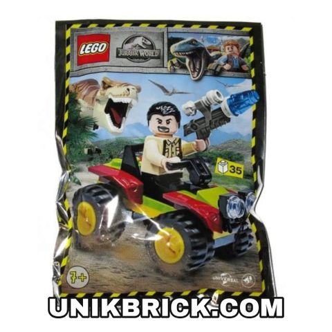  [CÓ HÀNG] LEGO Jurassic World 122009 Vic Hoskins with Buggy Foil Pack Polybag 