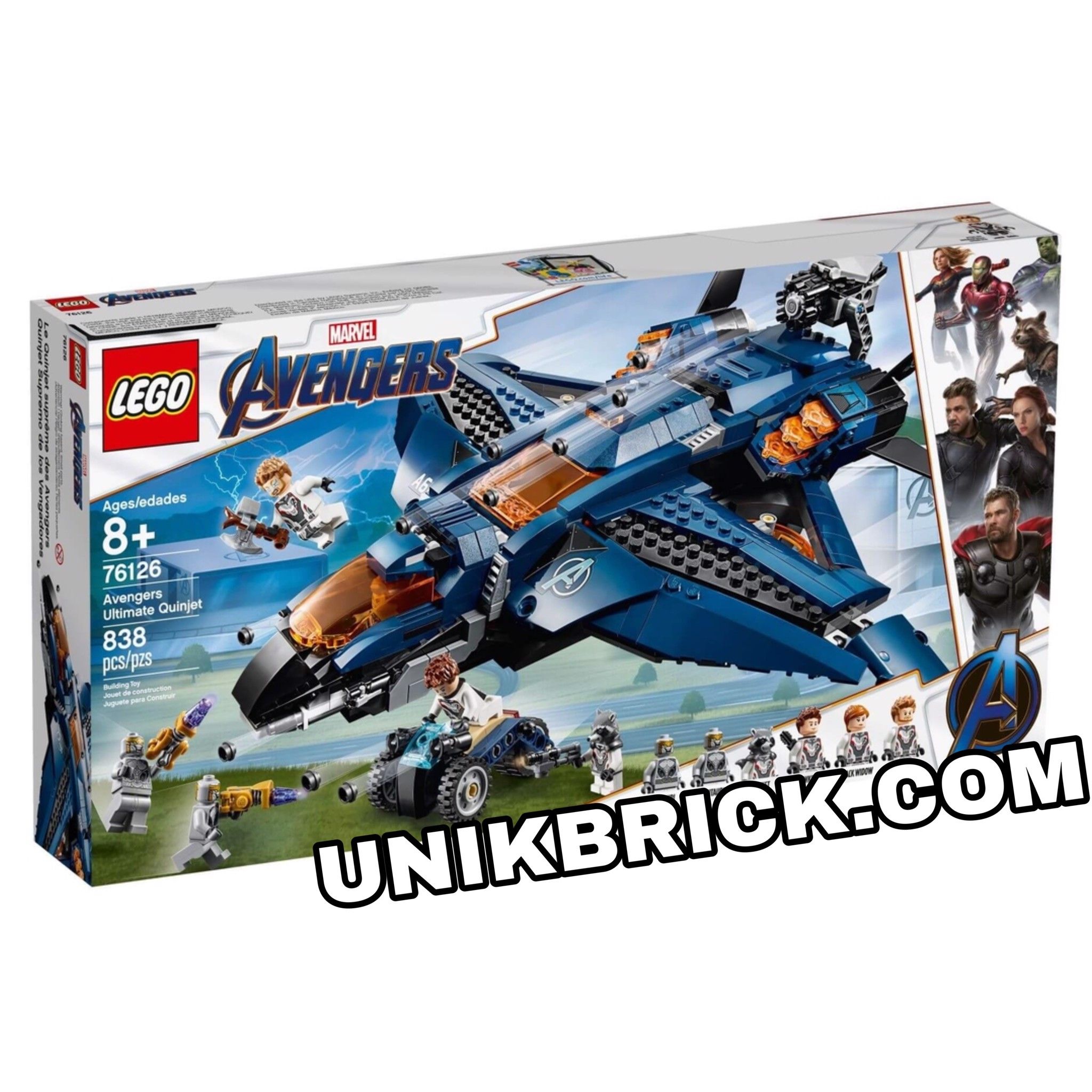 [CÓ HÀNG] LEGO Marvel Avengers Endgame 76126 Avengers Ultimate Quinjet