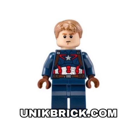  [ORDER ITEMS] LEGO Captain America  Detailed Suit Dark Orange Eyebrows 