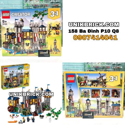  [CÓ HÀNG] LEGO 31120 Creator Medieval Castle 3 IN 1 – Lâu Đài Trung Cổ 