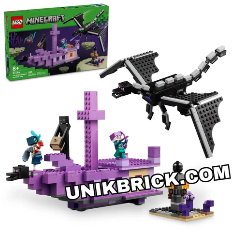  [HÀNG ĐẶT/ ORDER] LEGO Minecraft 21264 The Ender Dragon and End Ship 