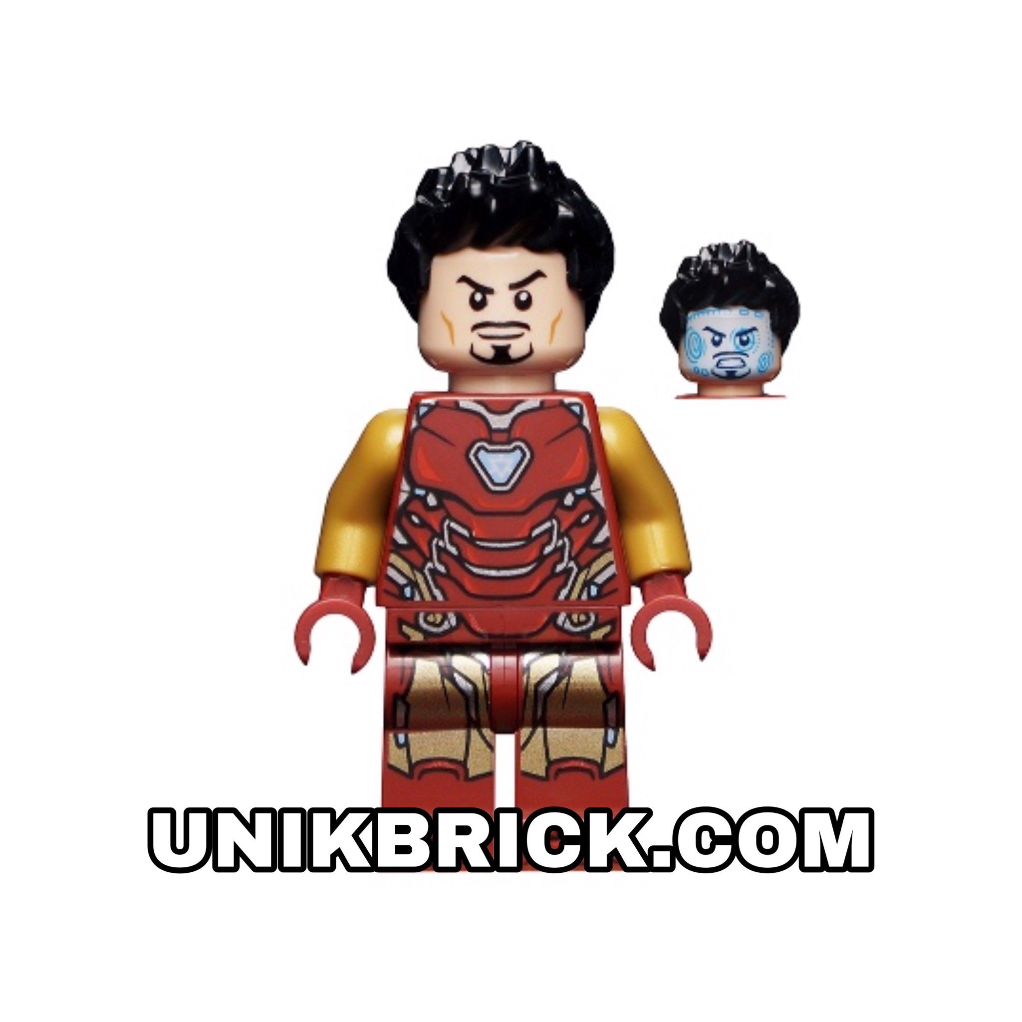 LEGO Marvel Iron Man Mark 85 Armor Black Hair