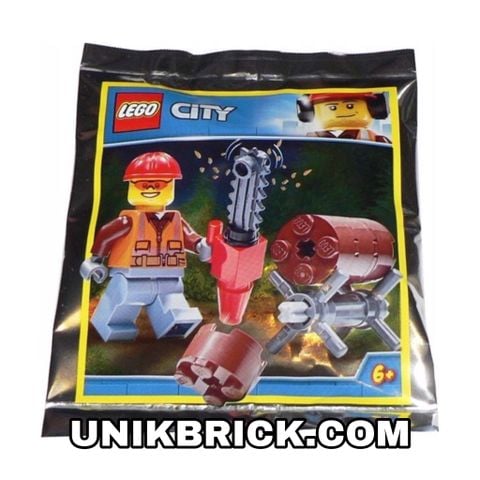  [CÓ HÀNG] Lego City 951912 Lumberjack Minifigures Foil Pack Polybag 