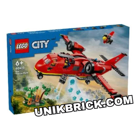  [CÓ HÀNG] LEGO 60413 City Fire Rescue Plane Đồ Chơi Lắp Ráp Máy Bay Cứu Hoả 