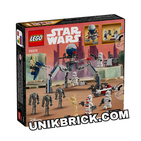  [HÀNG ĐẶT/ ORDER] LEGO Star Wars 75372 Clone Trooper & Battle Droid Battle Pack 