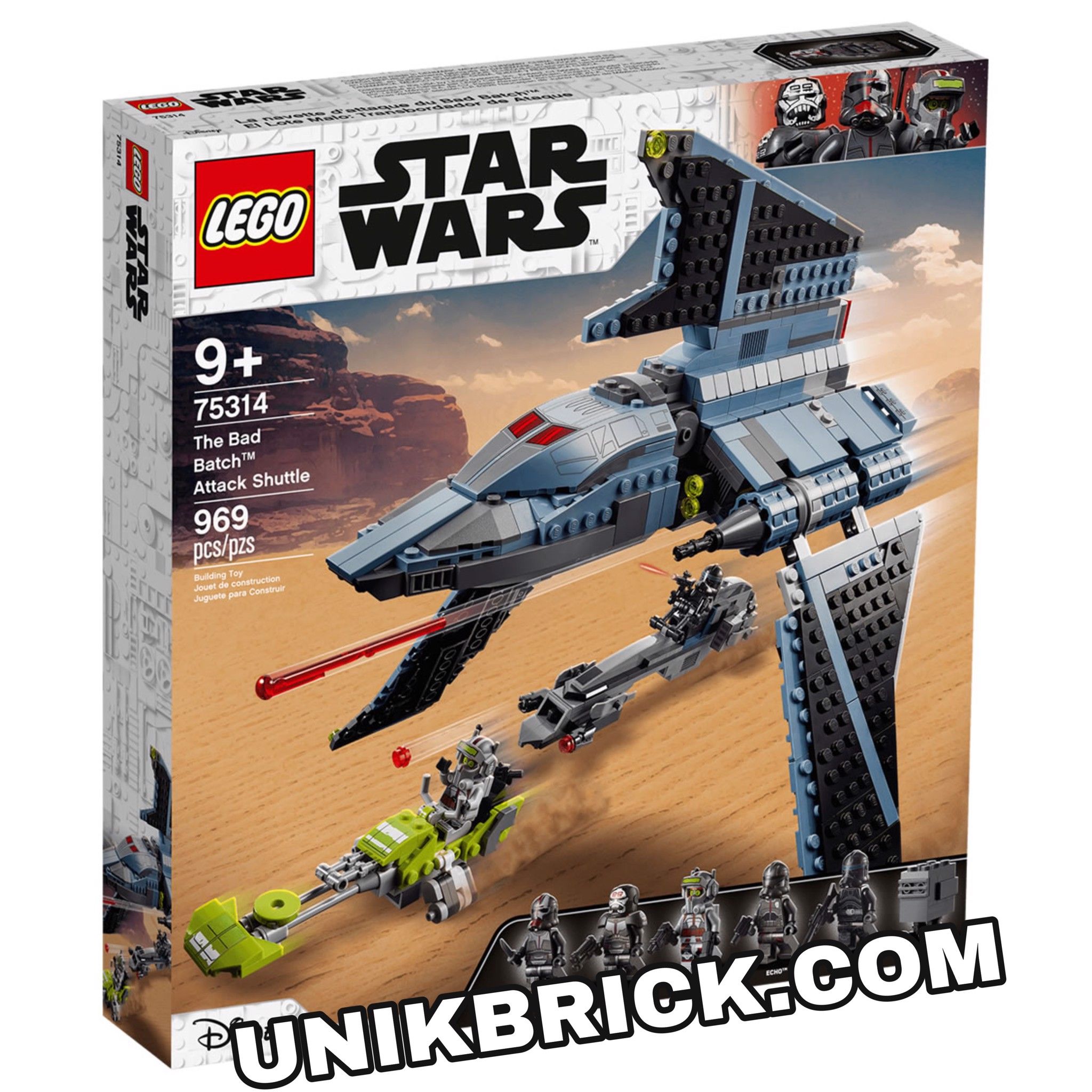 [HÀNG ĐẶT/ ORDER] LEGO Star Wars 75314 The Bad Batch Attack Shuttle