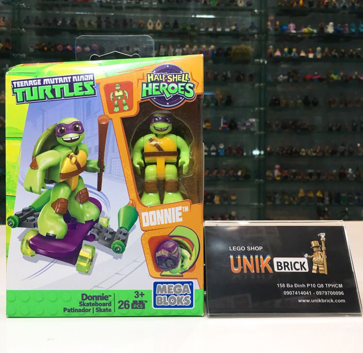 MEGA BLOKS Ninja Turtles Donnie Skateboard