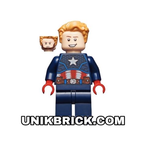  [ORDER ITEMS] LEGO Captain America Dark Blue Suit Red Hands 