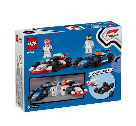  [CÓ HÀNG] LEGO 60464 City F1® Williams Racing & Haas F1® Race Cars Bộ Đôi Xe Đua F1 