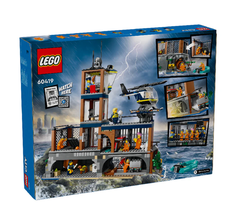  [CÓ HÀNG] LEGO 60419 City Police Prison Island Đồ Chơi Lắp Ráp Nhà Tù Cảnh Sát Trên Đảo 