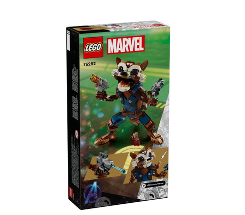  [CÓ HÀNG] LEGO 76282 Marvel Super Heroes Rocket & Baby Groot Đồ Chơi Lắp Ráp Mô Hình Nhân Vật Rocket và Bé Root 