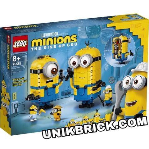  [CÓ HÀNG] LEGO Minions 75551 Brick built Minions and their Lair 