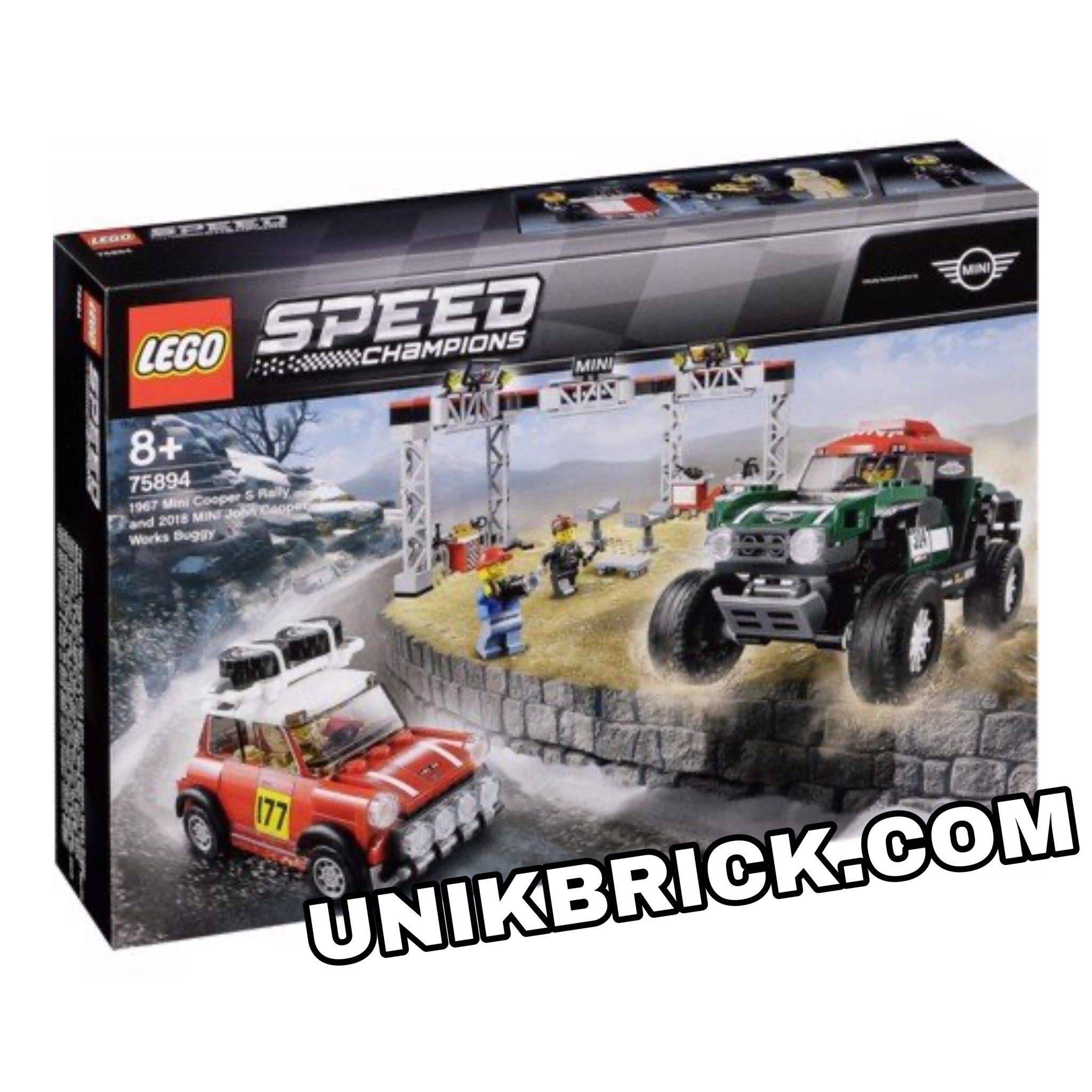 LEGO Speed Champions 75894 1967 Mini Cooper S Rally and 2018 MINI John Cooper Works Buggy