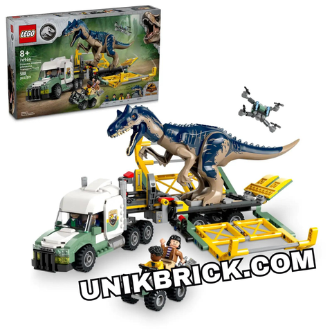  [HÀNG ĐẶT/ ORDER] LEGO Jurassic World 76966 Dinosaur Missions: Allosaurus Transport Truck 