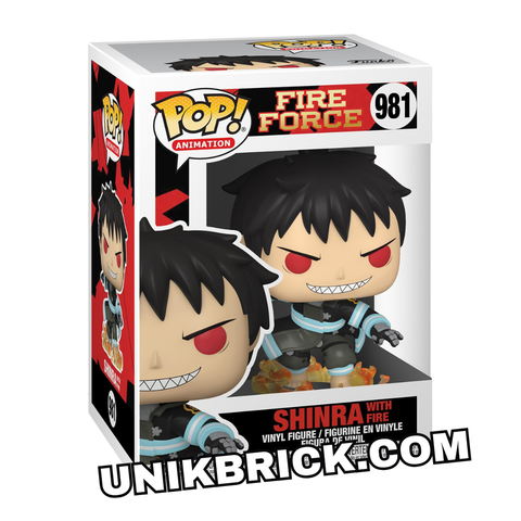  FUNKO POP 981 ANIMATION Fire Force Shinra with Fire Lực Lượng Cứu Hoả 
